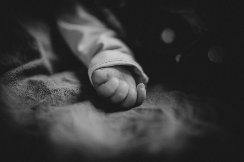 Detailfoto hand newborn